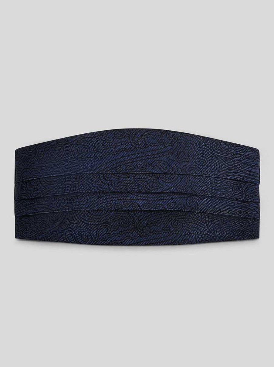 ETRO Kummerbund Im Paisley-Design Hellblau Sonstiges Zubehor