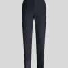 ETRO Masgeschneiderte Paisley-Samthose Navy Blau Hose