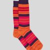 ETRO Gestreifte Jacquard-Socken Navy Blau Socken