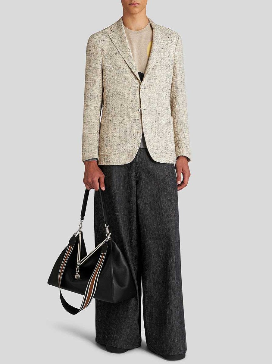 ETRO Boucle-Blazer Grau Jacken