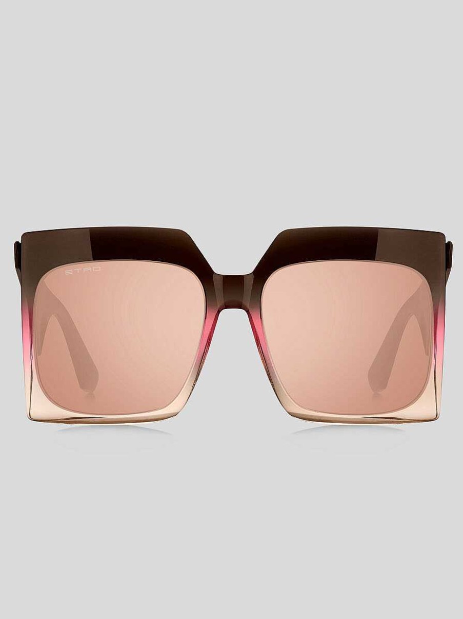 ETRO Etro Tailoring Sonnenbrillen Rosa Sonnenbrille