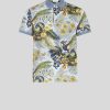ETRO Poloshirt Mit Blumendruck Hellblau Polo-Shirts