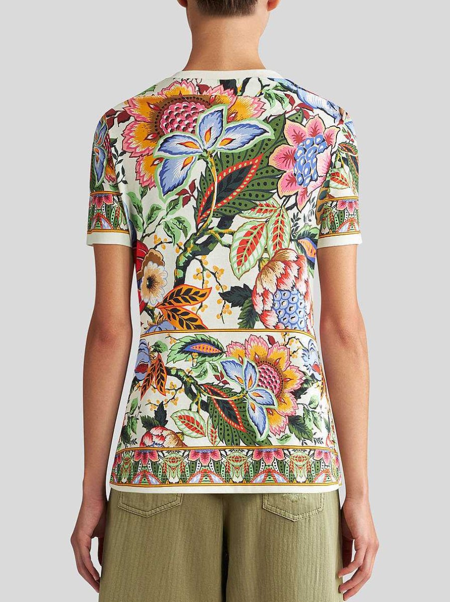 ETRO Ed Bouquet T-Shirt Mehrfarben Sweatshirts Und T-Shirts