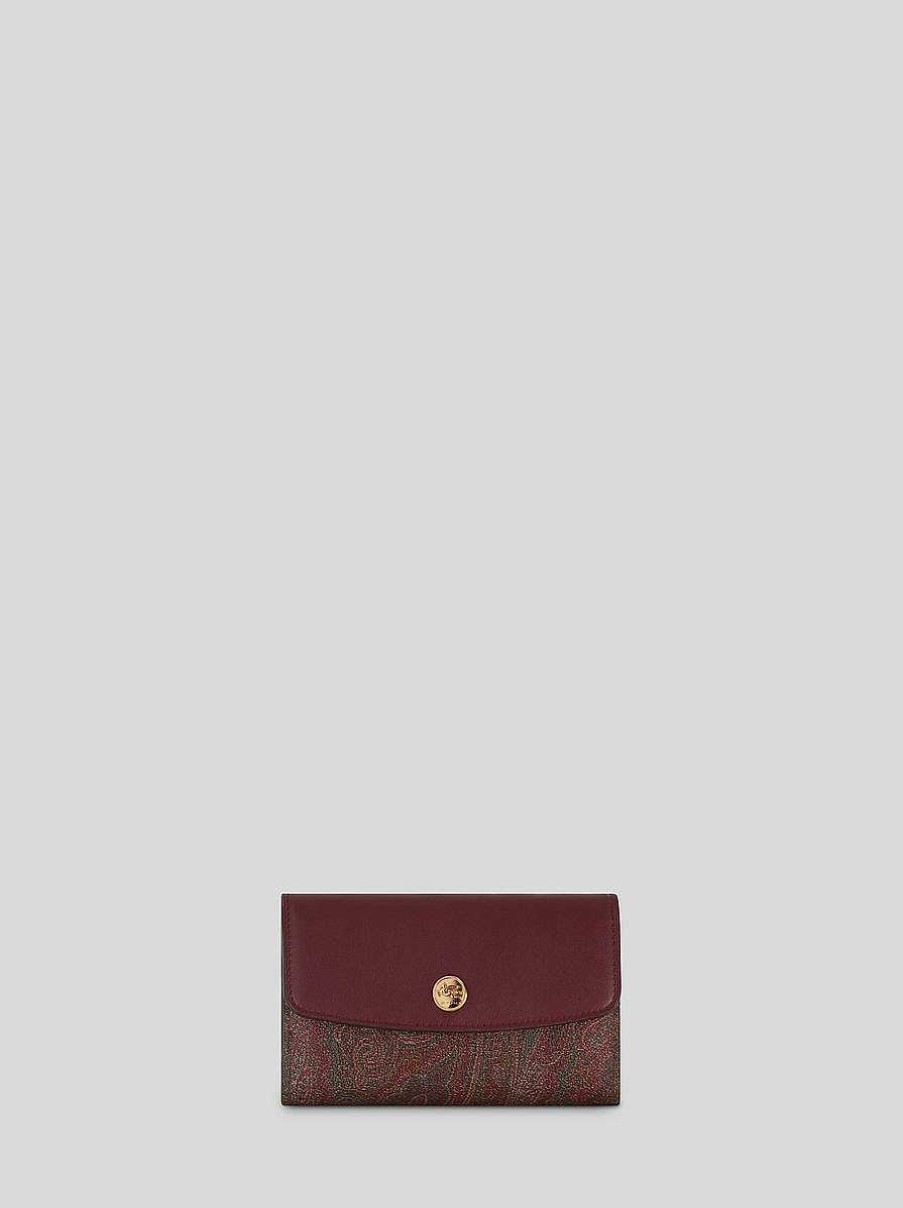 ETRO Paisley-Geldborse Etro Essential Schwarz Geldborsen Und Kreditkartenetui