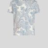 ETRO Ornamentales Paisley-T-Shirt Weis T-Shirts