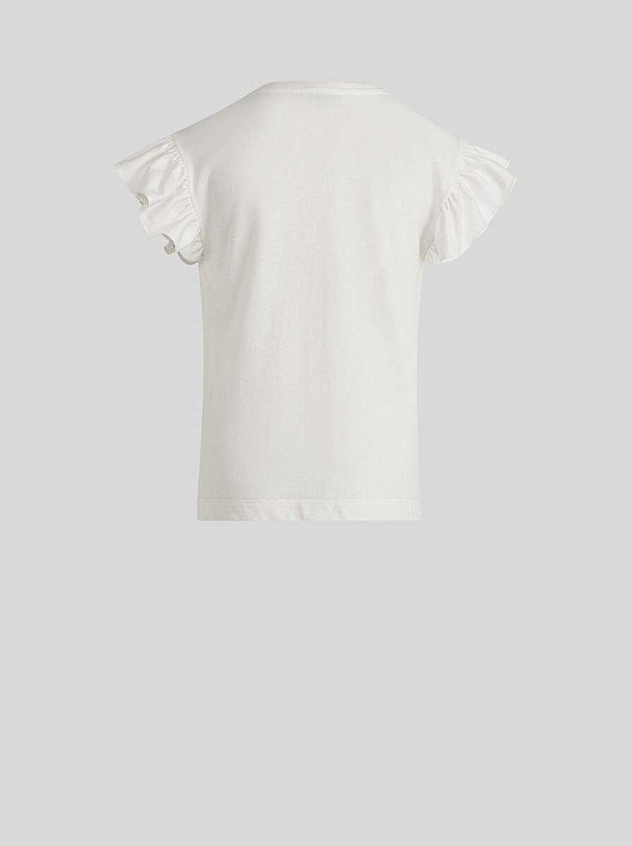ETRO Kinder-T-Shirt Mit Pegaso-Stickerei Weis Oberteile