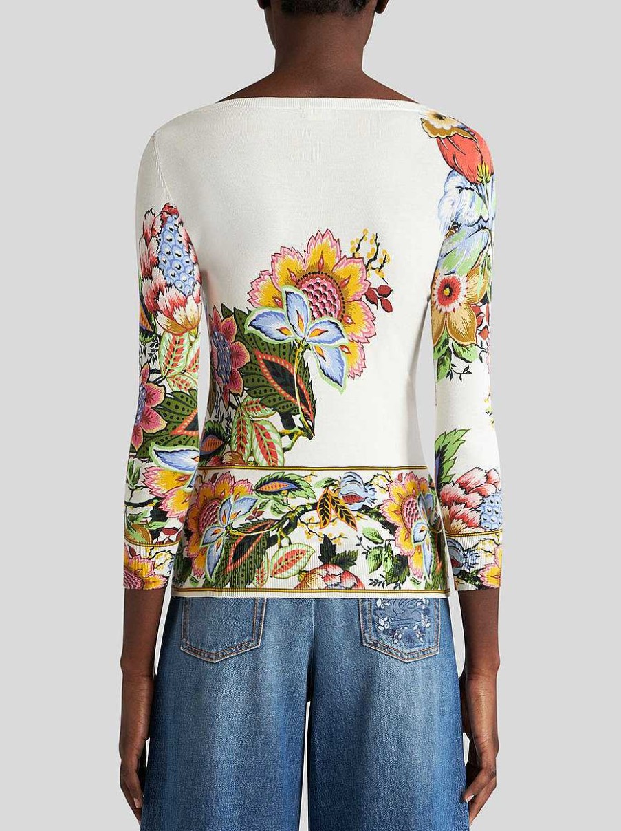 ETRO Ed Bouquet Pullover Mehrfarben Strickwaren