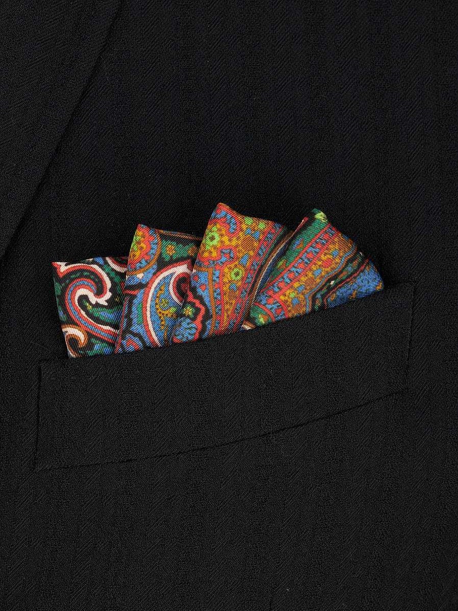 ETRO Einstecktuch Mit Aufdruck Rot Krawatten Und Einstecktucher