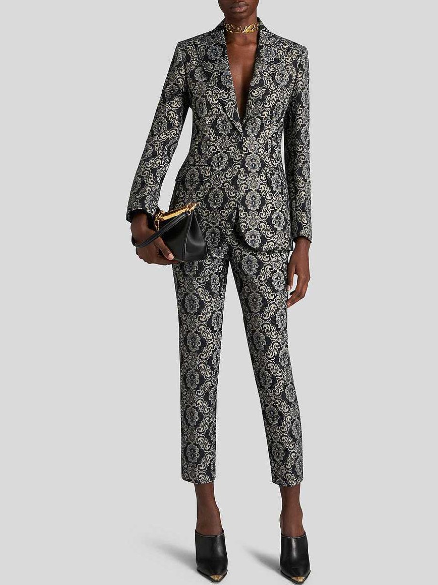 ETRO Jacke Aus Baumwoll-Jacquard Mehrfarben Jacken
