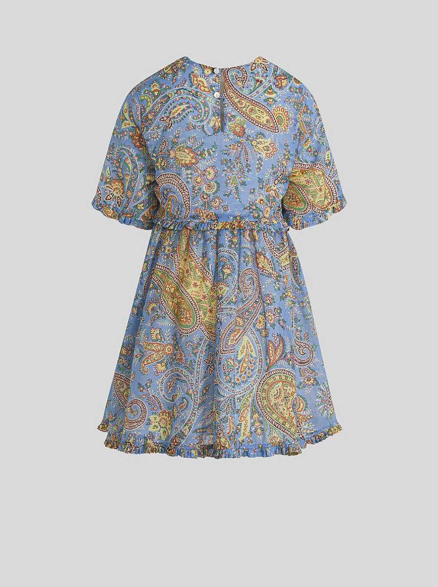 ETRO Blumen-Paisley-Kleid Fur Kinder Mehrfarben Kleider