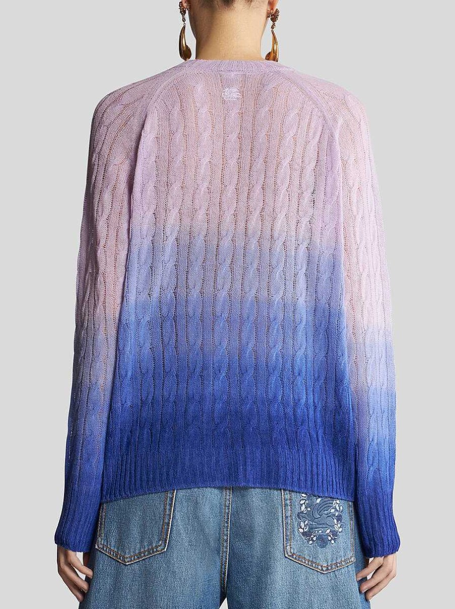 ETRO Wollpullover Lila Strickwaren
