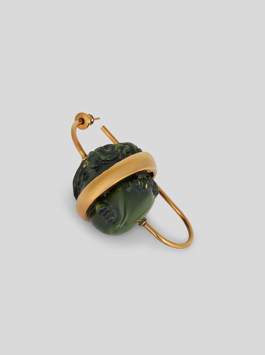 ETRO Anhanger-Ohrring Grun Modeschmuck