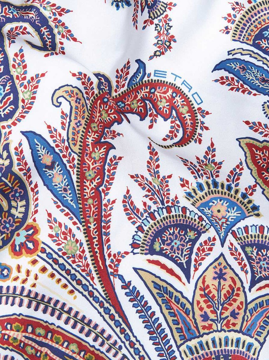 ETRO Paisley-Badeshorts Hellblau Strandkleidung