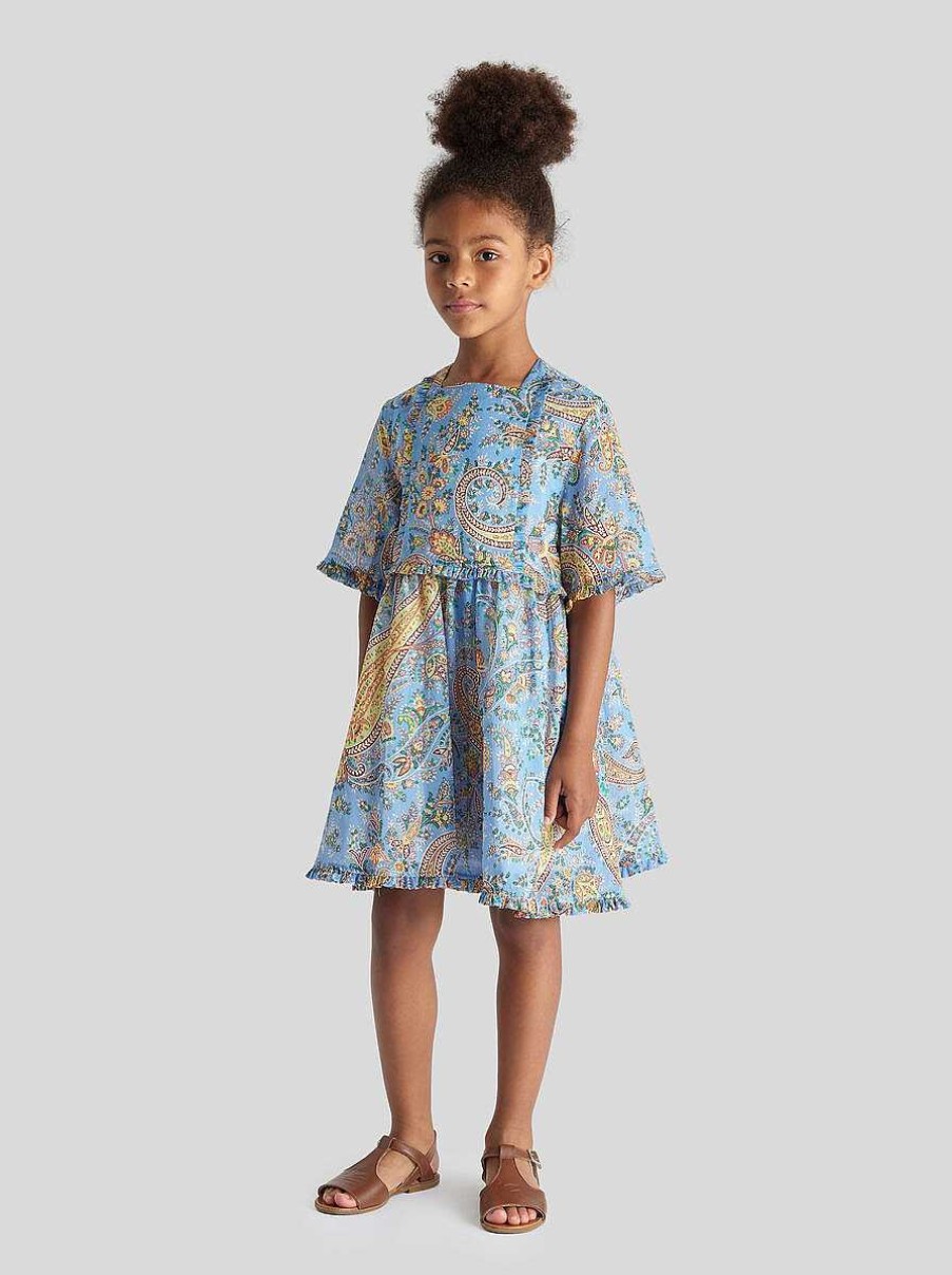 ETRO Blumen-Paisley-Kleid Fur Kinder Mehrfarben Kleider