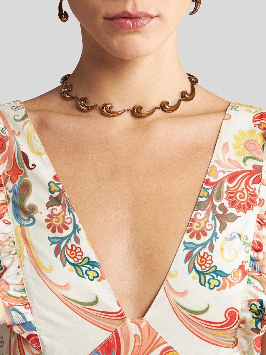 ETRO Paisley-Halskette Gold Modeschmuck