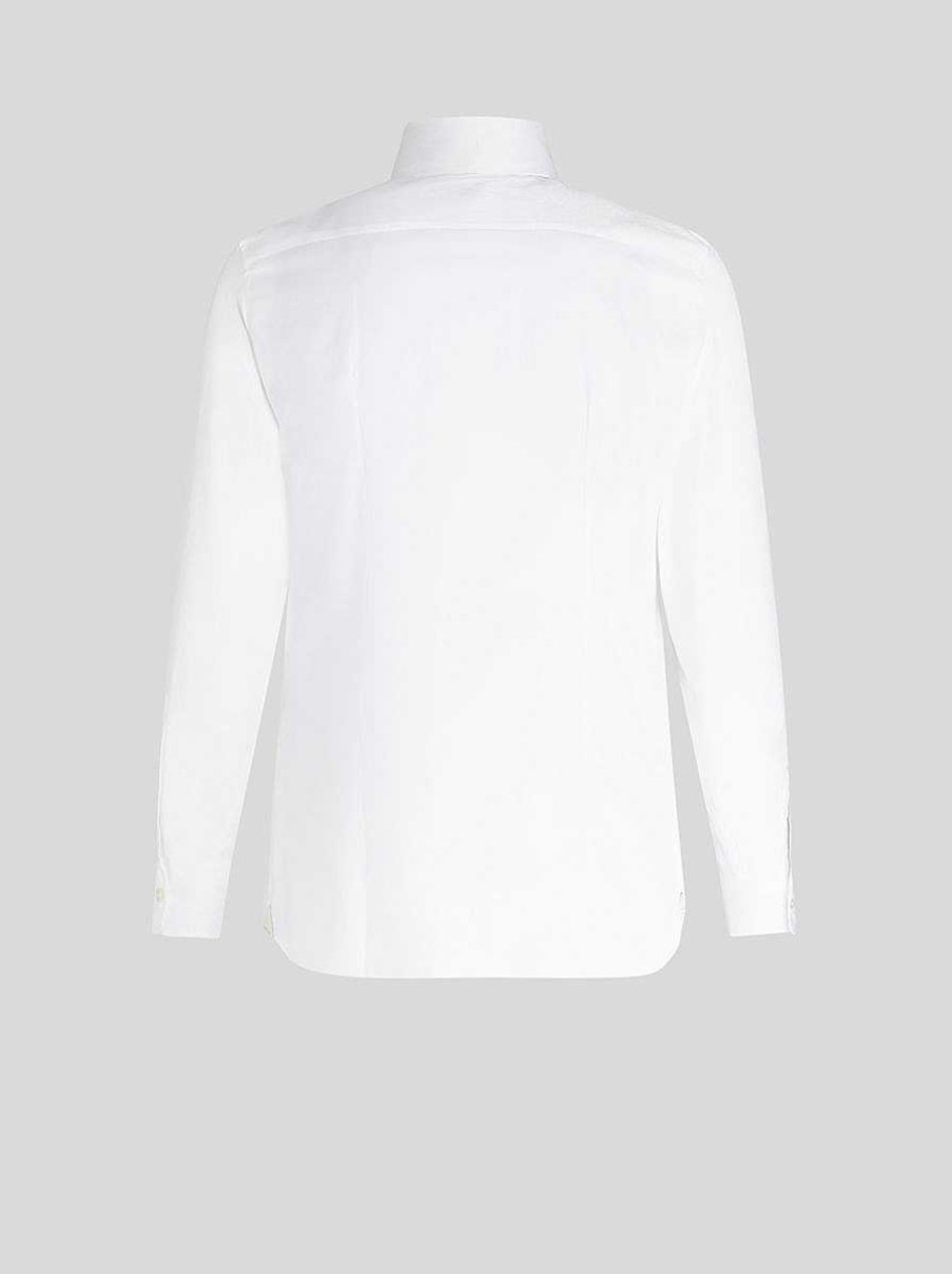 ETRO Paisley-Jacquardhemd Weis Hemden