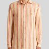 ETRO Gestreiftes Hemd Mit Logo Hellblau Hemden