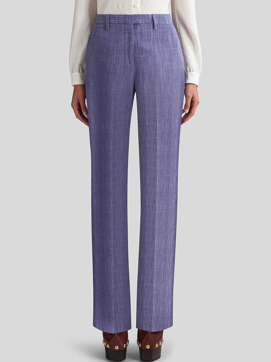 ETRO Hose Aus Slub-Stoff Braun Hose