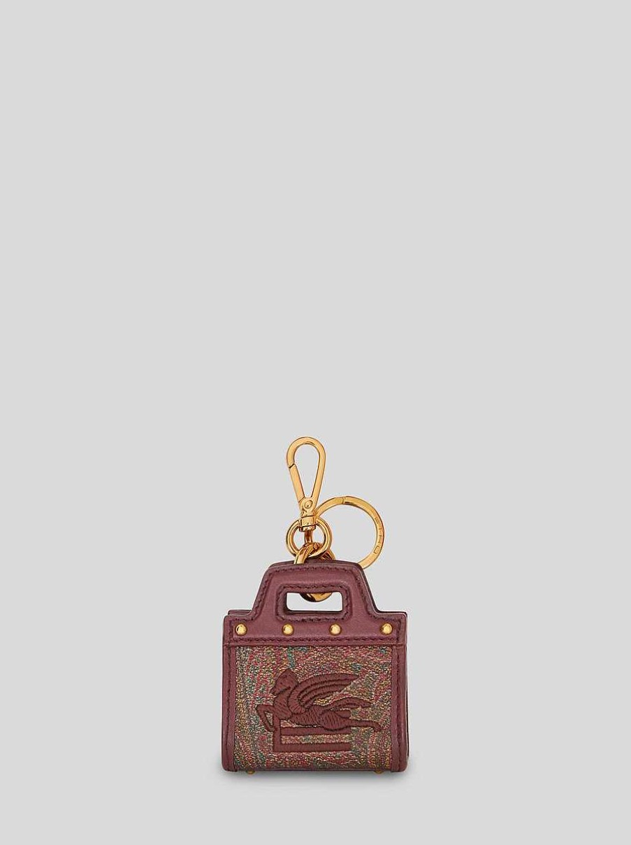 ETRO Paisley Love T Ter Charm Rot Sonstiges Zubehor
