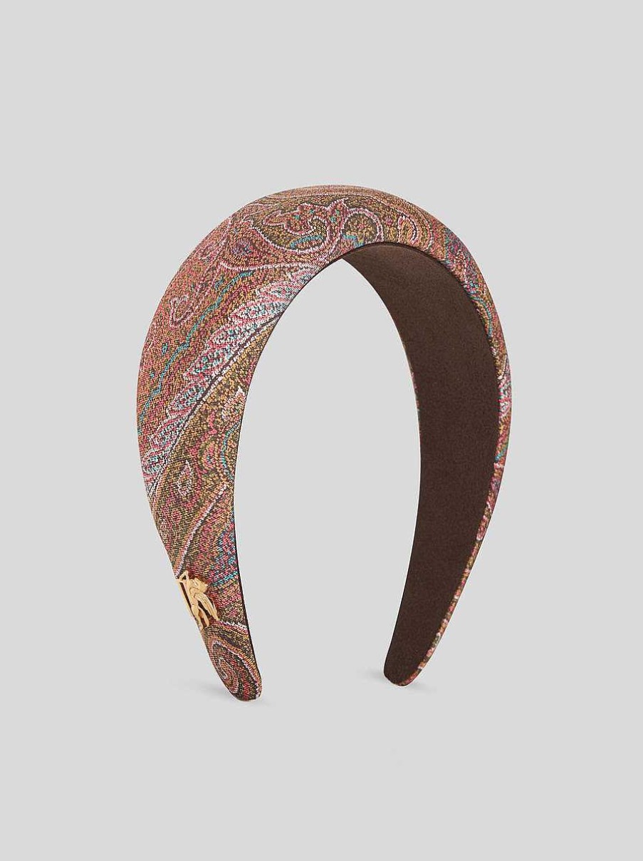ETRO Paisley-Haarband Mit Pegaso Mehrfarben Haarschmuck