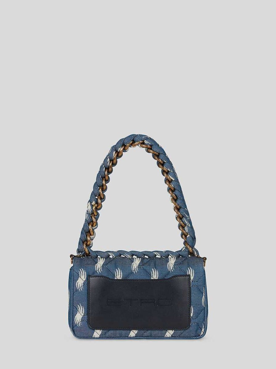ETRO Mittlere Bond-Tasche Navy Blau Etro-Bond