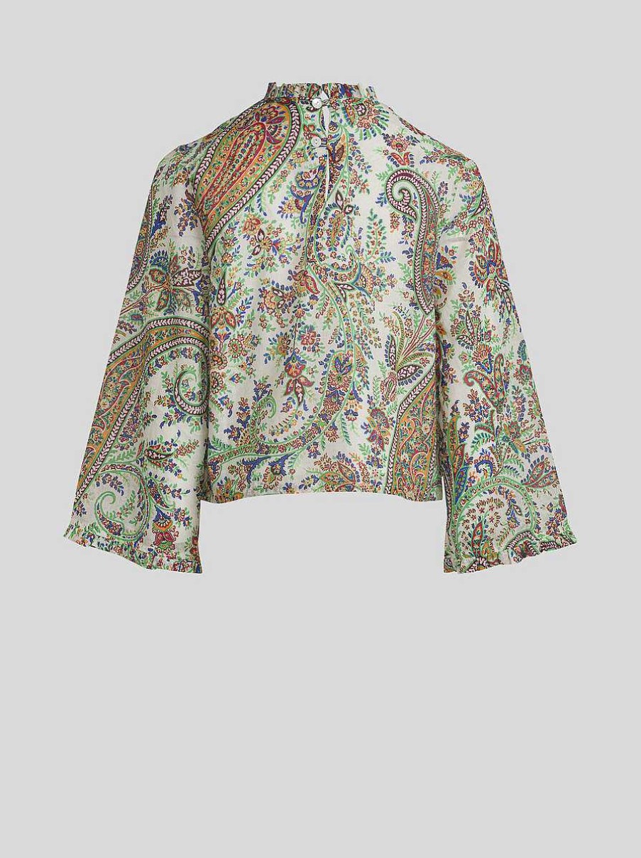 ETRO Blumen-Paisley-Oberteil Fur Kinder Mehrfarben Oberteile