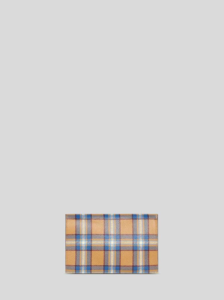 ETRO Tartan-Beutel Beige Necessaire Und Beutel