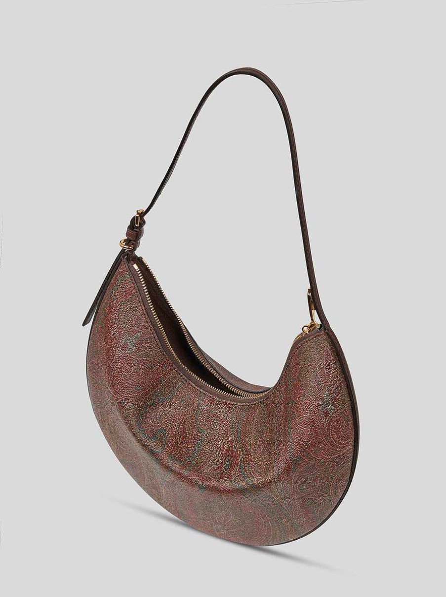 ETRO Mittelgrose Etro Essential Hobo-Tasche Braun Paisley