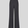 ETRO Stretch-Wollhose Mit Falten Grau Hose