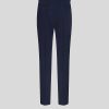 ETRO Baumwollhose Mit Hoher Taille Navy Blau Hose