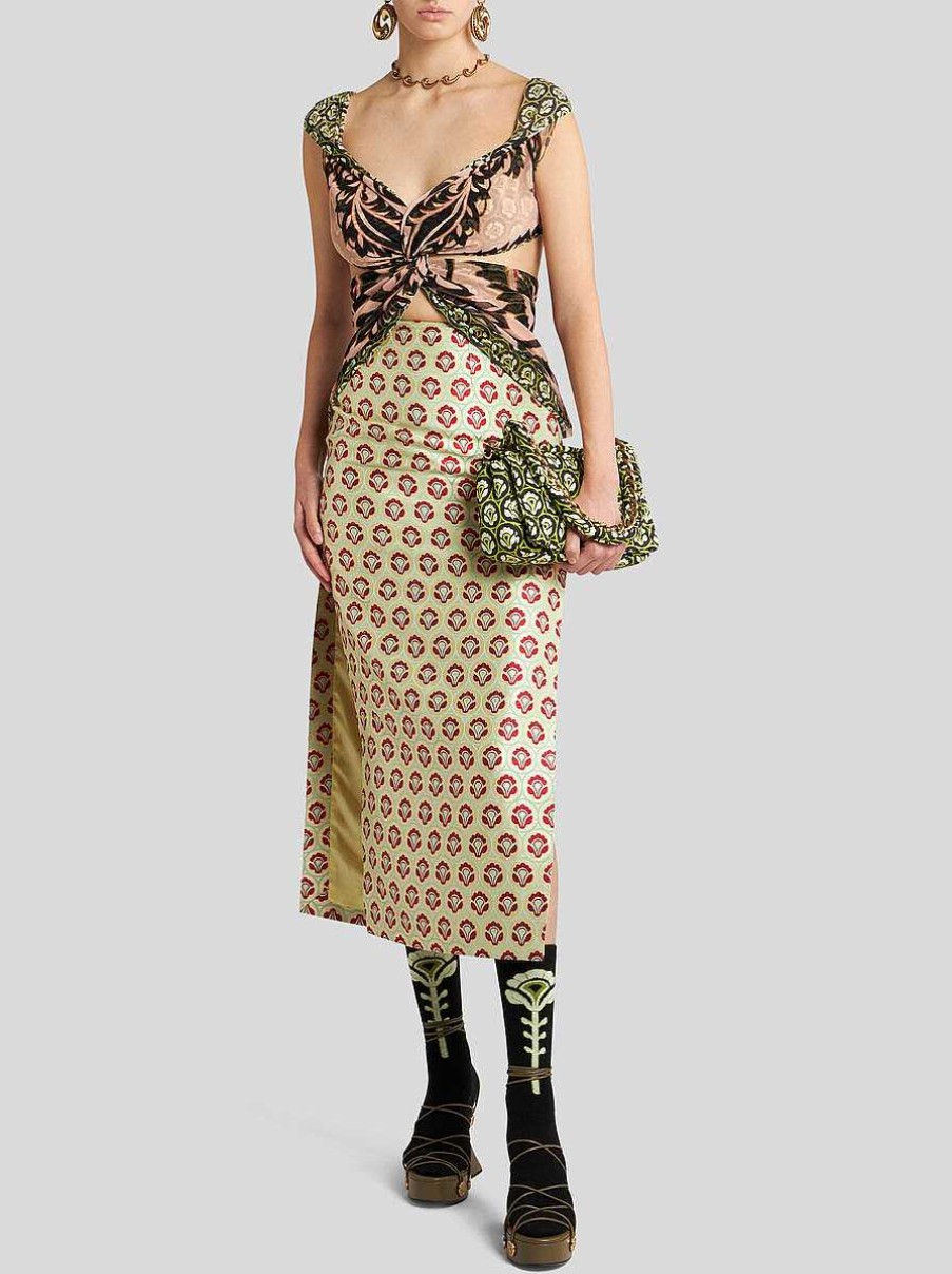 ETRO Bedrucktes Tulloberteil Rosa Oberteile