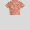 ETRO Jersey-Jacquard-Oberteil Fur Kinder Orange Oberteile