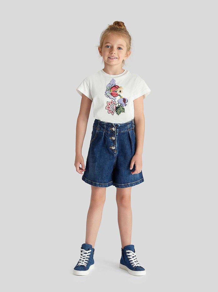 ETRO Denim-Bermudashorts Fur Kinder Navy Blau Hosen, Shorts Und Rocke