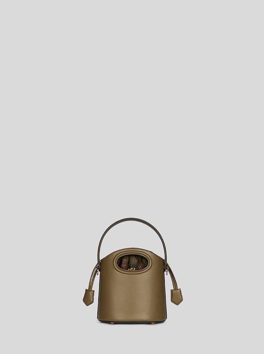 ETRO Mini-Saturno-Tasche Aus Leder Navy Blau Saturno