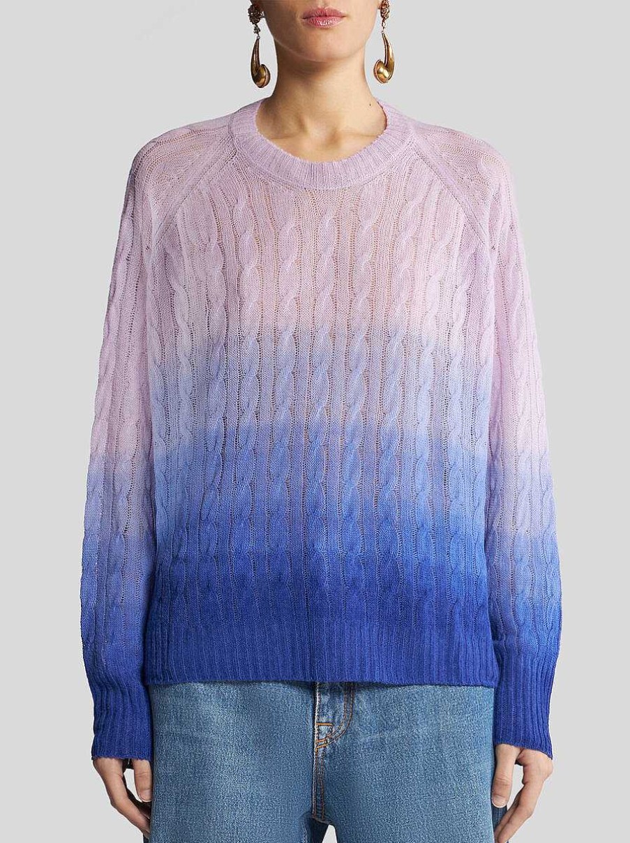 ETRO Wollpullover Lila Strickwaren