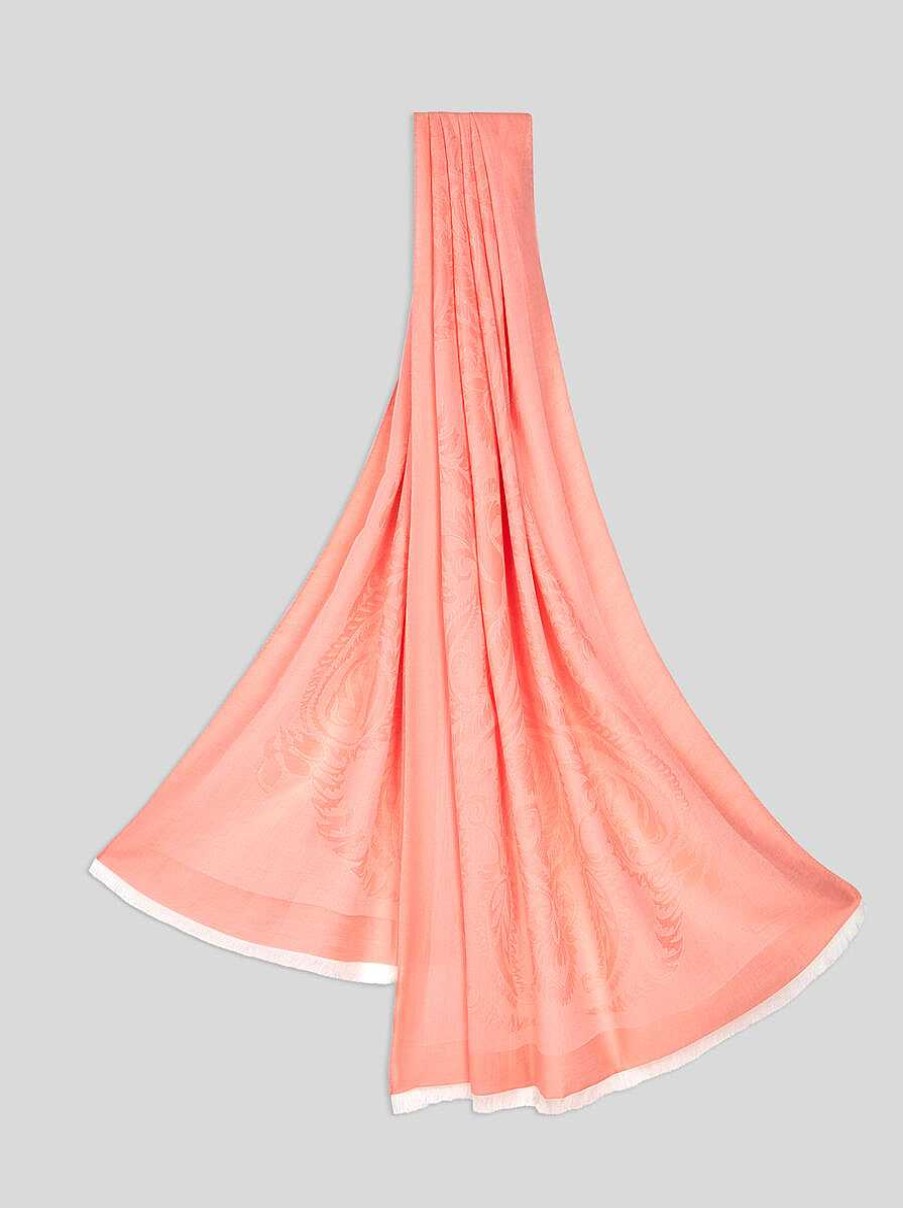 ETRO Baumwoll-Jacquard-Schal Rosa Schals Und Seide