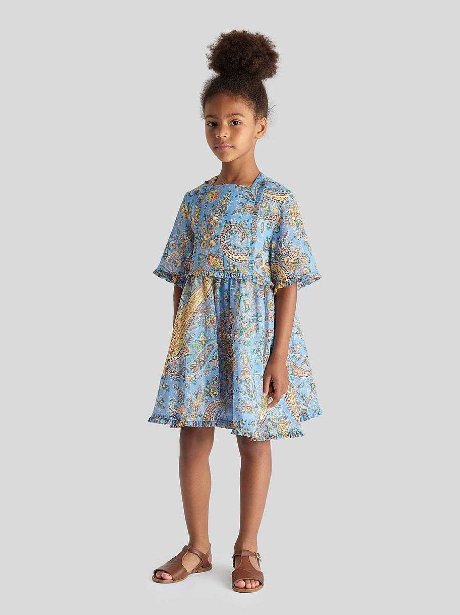 ETRO Blumen-Paisley-Kleid Fur Kinder Mehrfarben Kleider