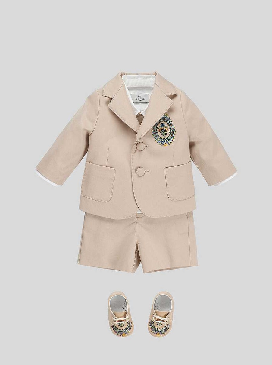 ETRO Baby-Shirt Mit Pegaso-Detail Weis Baby Junge 12-36 Monate