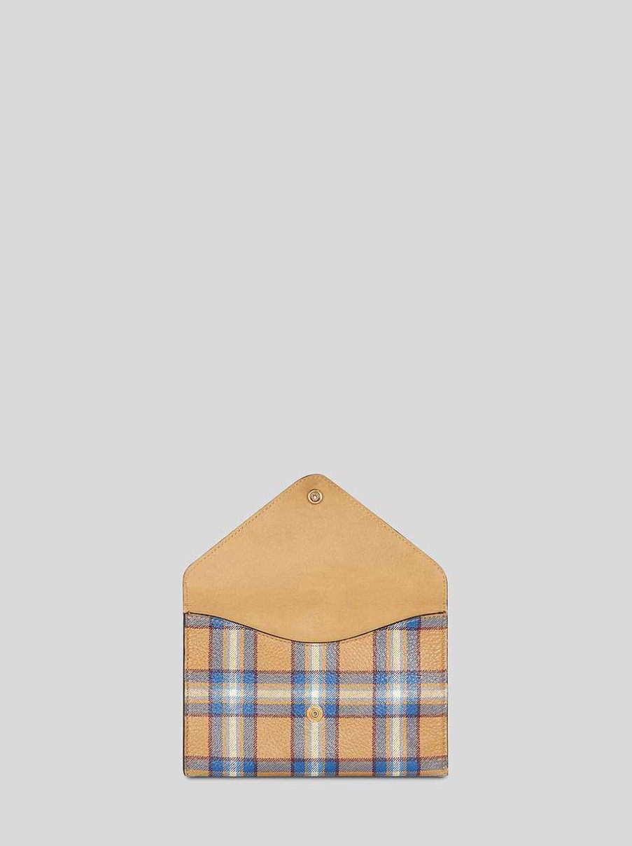 ETRO Tartan-Beutel Beige Necessaire Und Beutel