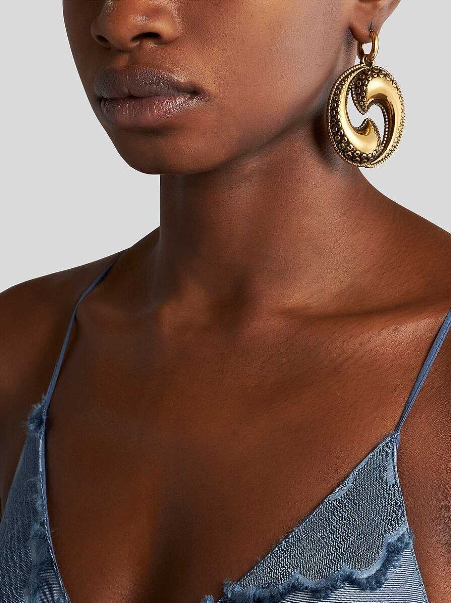 ETRO Mykene-Ohrring Gold Modeschmuck