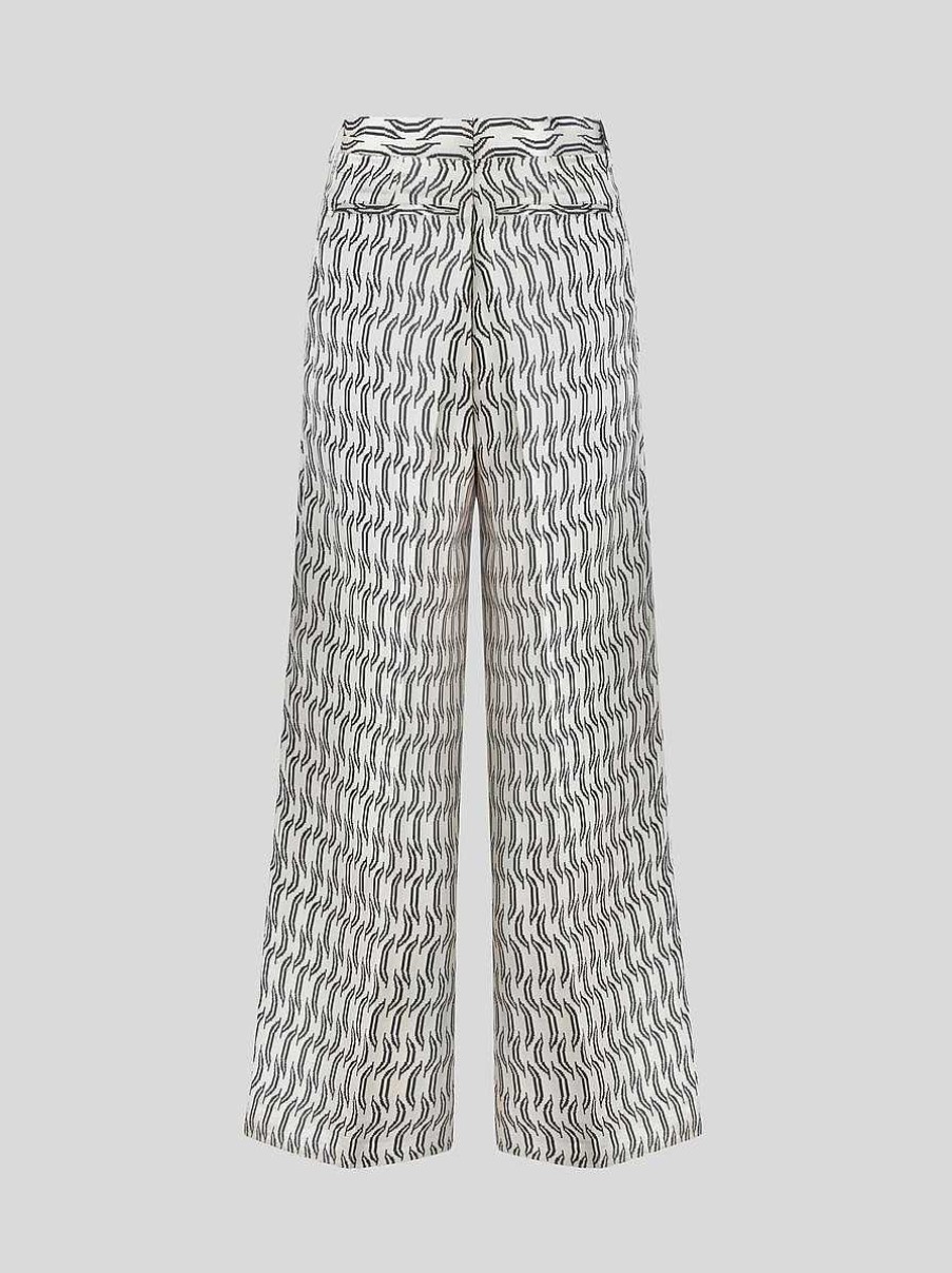 ETRO Hose Aus Seiden-Jacquard Rosa Hose