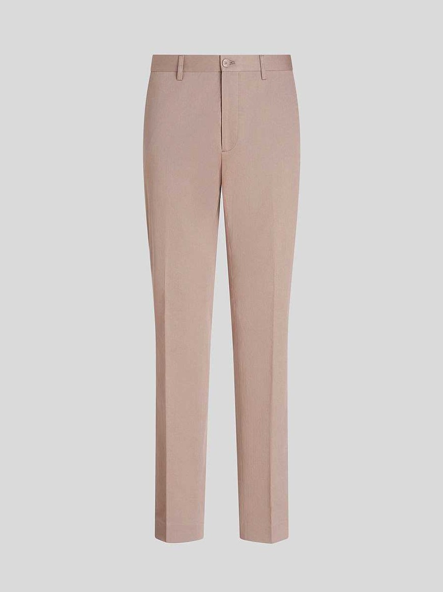 ETRO Hose Aus Stretch-Baumwolle Beige Hose