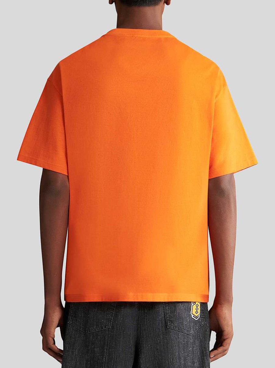 ETRO T-Shirt Mit Allegorie Der Starke-Aufdruck Orange T-Shirts