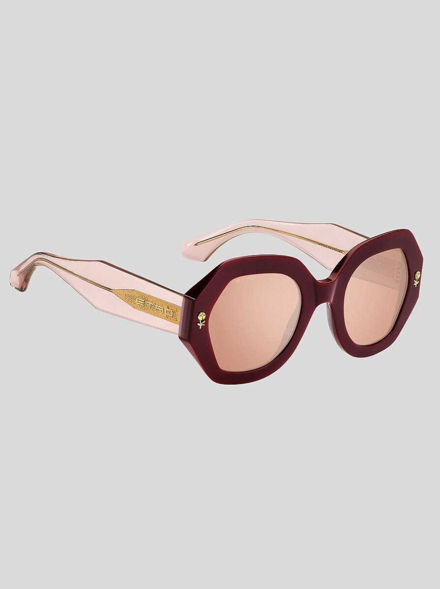 ETRO Etromania-Sonnenbrille Burgund Sonnenbrille