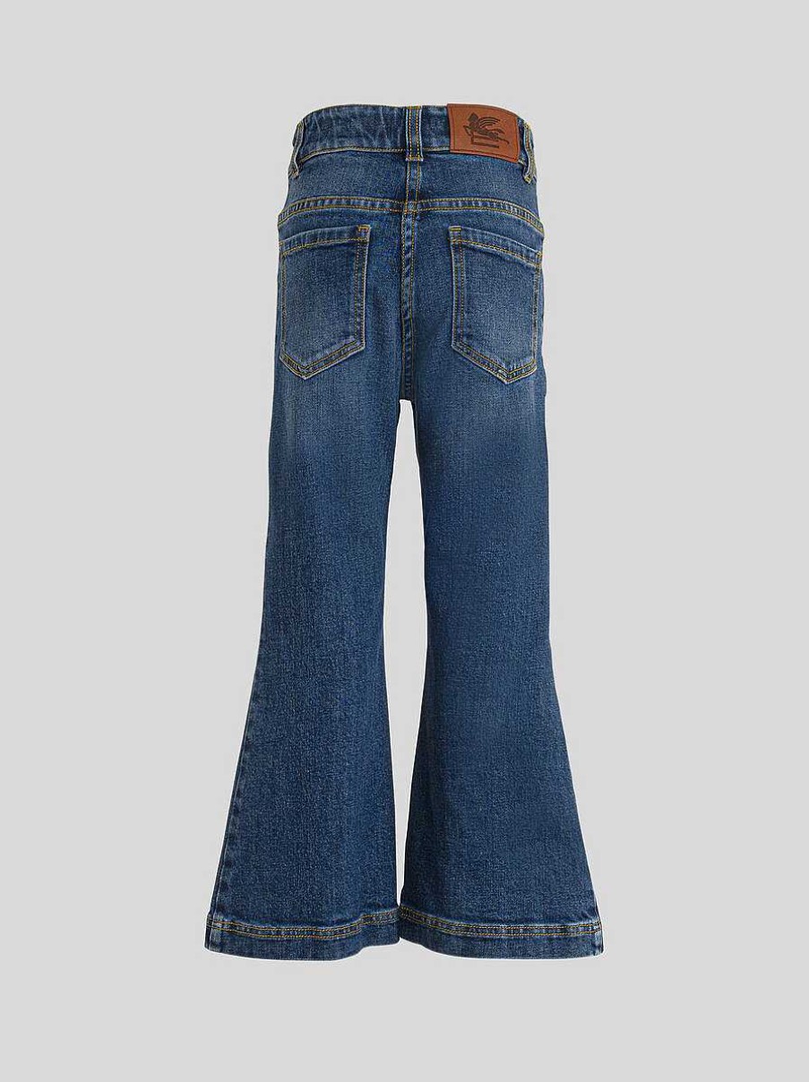 ETRO Denim-Jeans Fur Kinder Navy Blau Hosen, Shorts Und Rocke