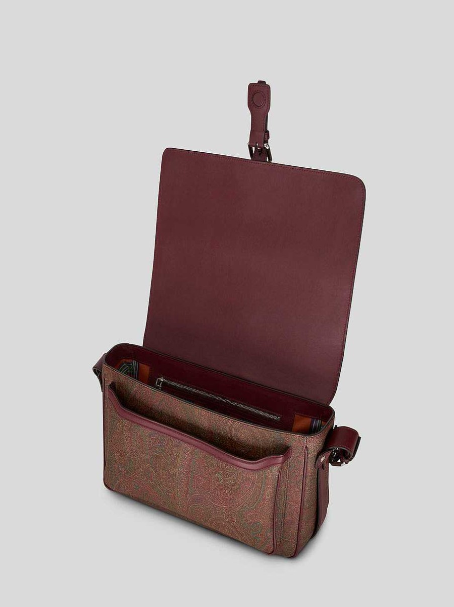 ETRO Grose Etro Essential Umhangetasche Rot Essentiell