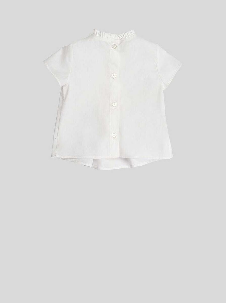 ETRO Baby-Plissee-Top Weis Baby Madchen 12-36 Monate