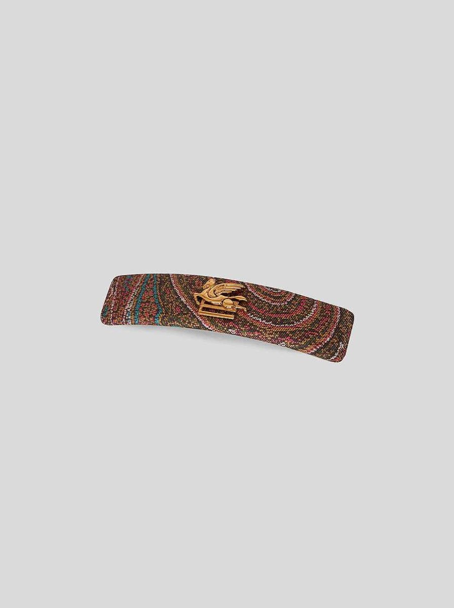 ETRO Paisley-Haarspange Mit Pegaso Mehrfarben Haarschmuck