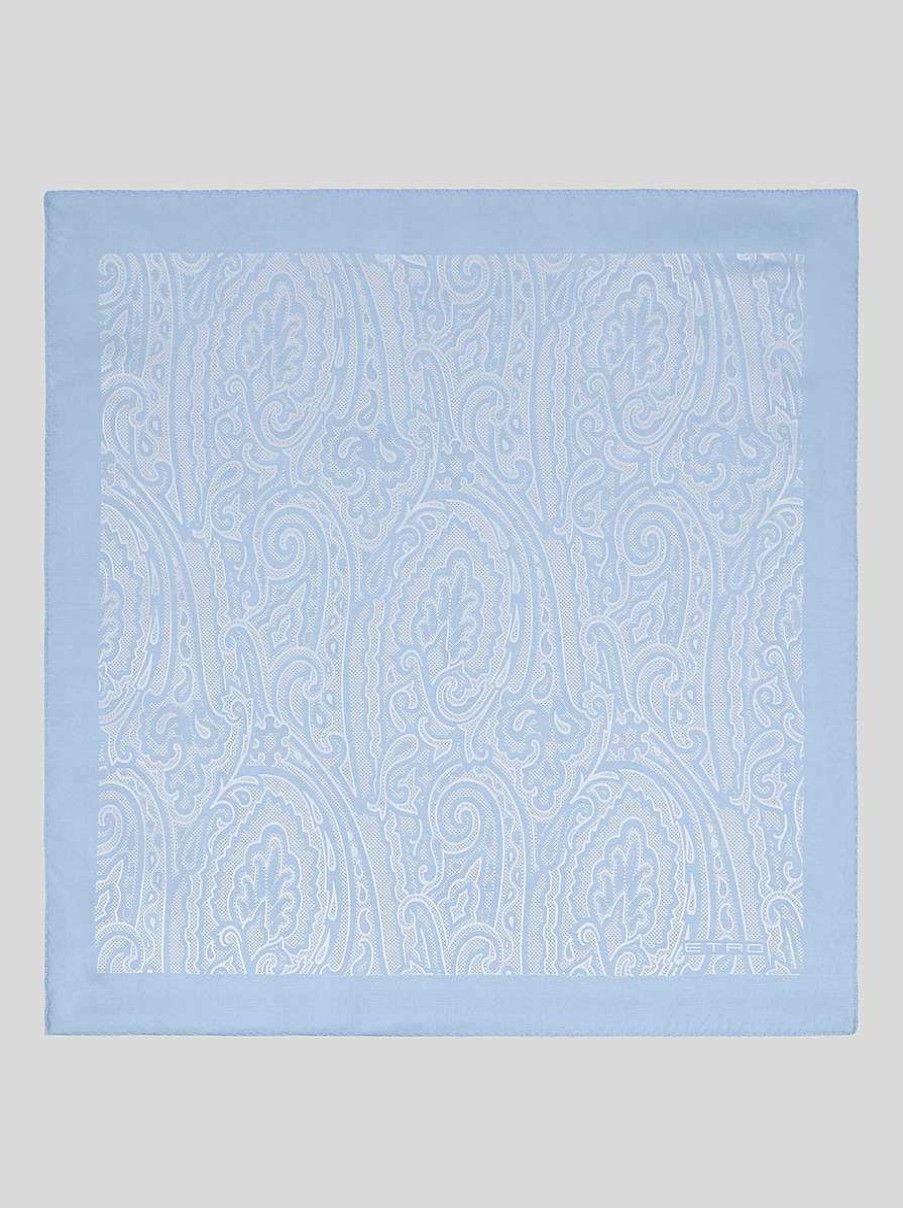 ETRO Einstecktuch Aus Jacquard-Seide Krawatten Und Einstecktucher