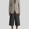 ETRO Karierter Blazer Aus Leinen- Und Baumwollmischung Beige Jacken